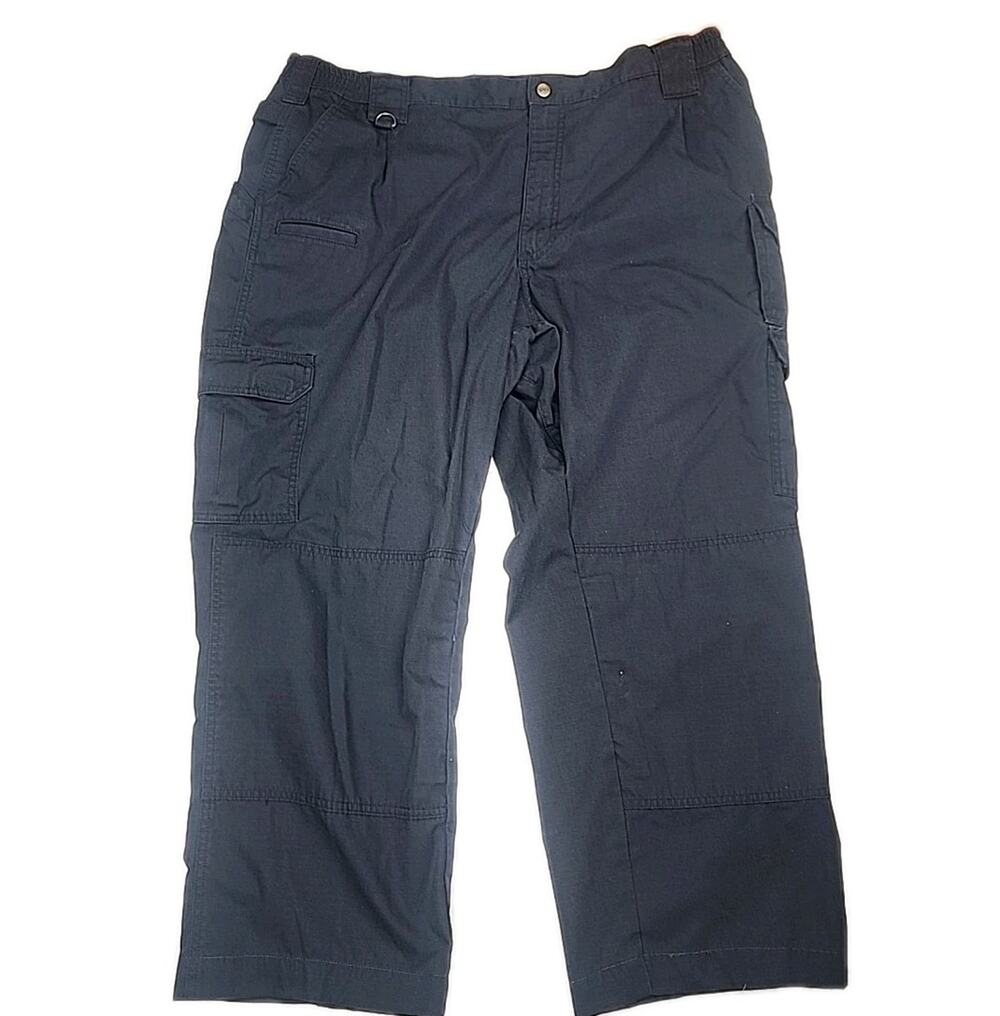 5.11 Tactical Pants Men 42x28 Blue Cargo Workwear EMT Work Casual Rip Stop